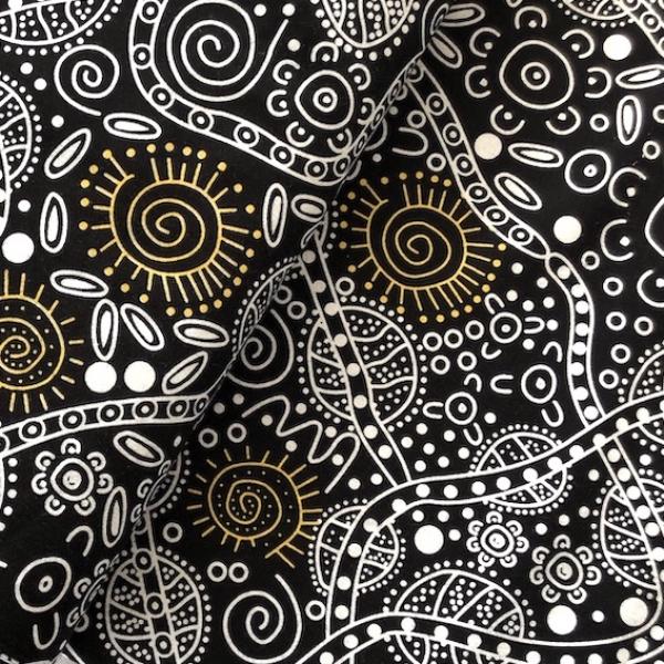 BUSH TUCKER Aborigines Stoff aus Australien